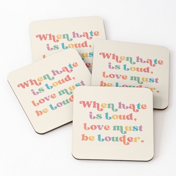 Item preview, When Hate is Loud Love Must Be Louder, Rainbow, Equality Activist, Kindness Inclusion, LGBTQIA Pride designed and sold by toongstudio.