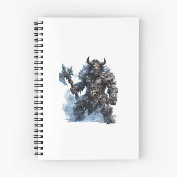 Item preview, Mighty Winter Minotaur with Battle Axe designed and sold by Farheen786.