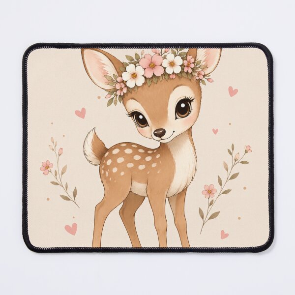 Item preview, Kawaii Fawn Flower Crown designed and sold by KM Design.