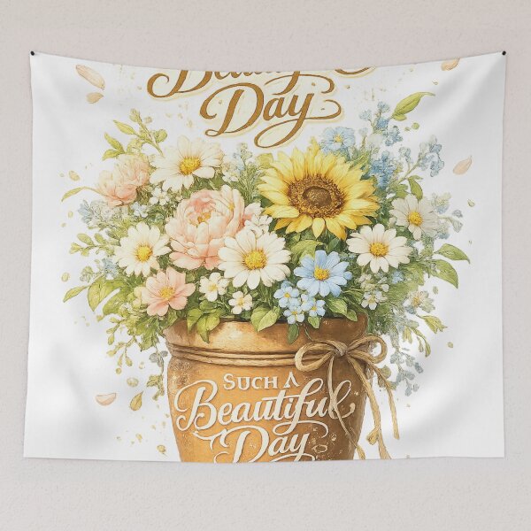 Item preview, Such a Beautiful Day | Blooming Flower Pot Artwork designed and sold by Sticleg.