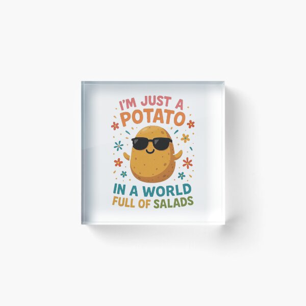 Item preview, I'm Just A Potato In A World Full Of Salads Funny Potato Design designed and sold by raw_lines.