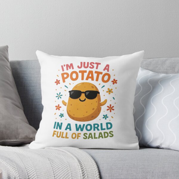 Item preview, I'm Just A Potato In A World Full Of Salads Funny Potato Design designed and sold by raw_lines.