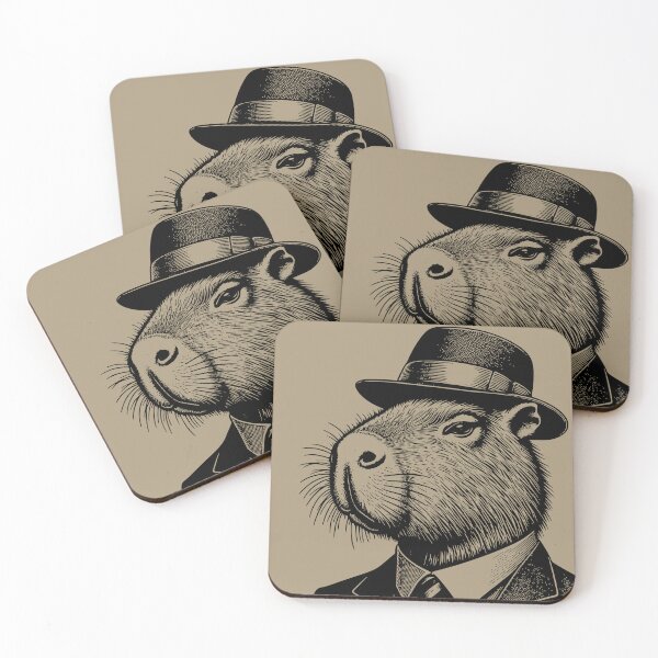 Item preview, Elegant Capybara in a Suit designed and sold by AnestiaSua.