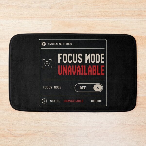 Item preview, Focus Mode Unavailable – Retro System Settings Humor Design designed and sold by Mad Factory Designs.