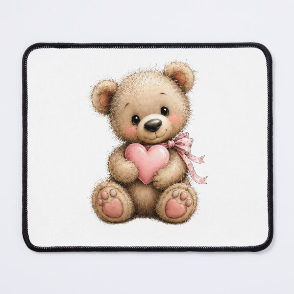 Item preview, Cute Teddy Bear with Flowers designed and sold by Partoon-dp.