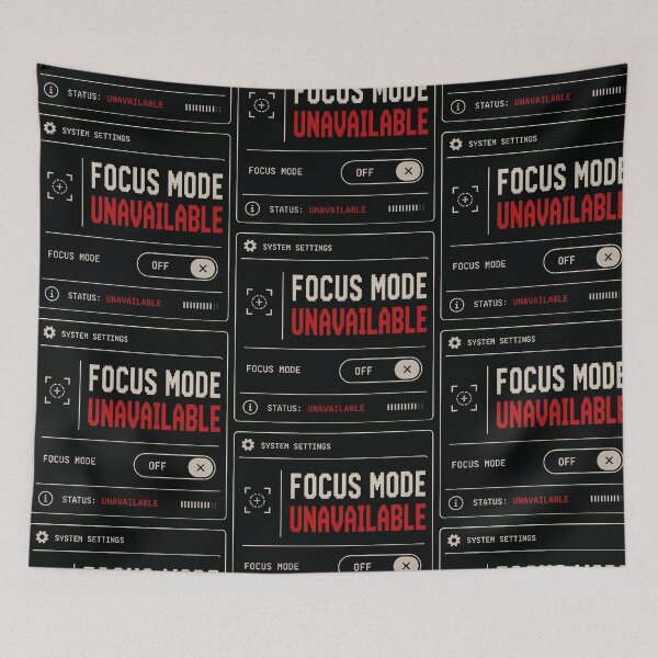 Item preview, Focus Mode Unavailable – Retro System Settings Humor Design designed and sold by Mad Factory Designs.