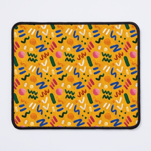 Item preview, Textured Yellow Orange Abstract Paint Stroke Pattern designed and sold by igraphixart.