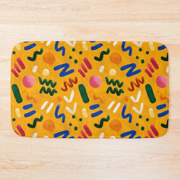 Item preview, Textured Yellow Orange Abstract Paint Stroke Pattern designed and sold by igraphixart.