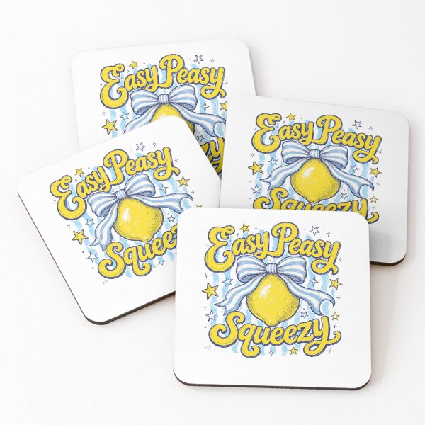 Item preview, Easy Peasy Lemon Squeezy Cute Lemon Coquette Bow Aesthetic designed and sold by Noctivyra.