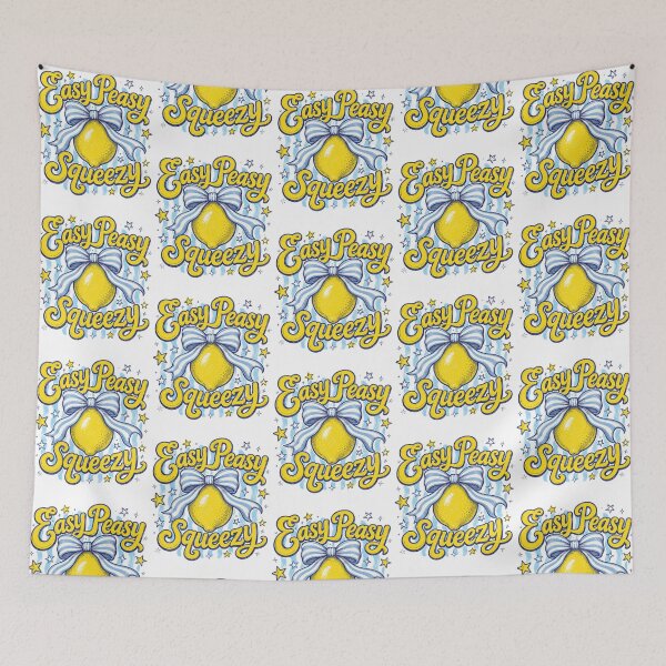 Item preview, Easy Peasy Lemon Squeezy Cute Lemon Coquette Bow Aesthetic designed and sold by Noctivyra.