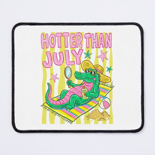 Item preview, Hotter Than July Summer Alligator Beach Vacation Striped Graphic designed and sold by Noctivyra.