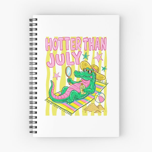 Item preview, Hotter Than July Summer Alligator Beach Vacation Striped Graphic designed and sold by Noctivyra.