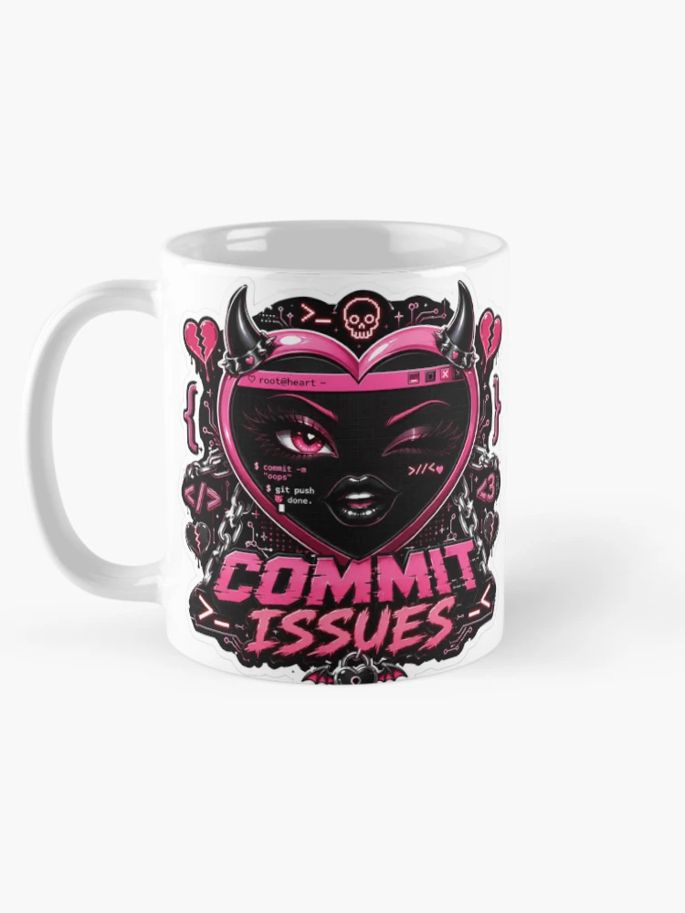 Thumbnail 5 of 6, Coffee Mug, Commit Issues designed and sold by DebugLab.