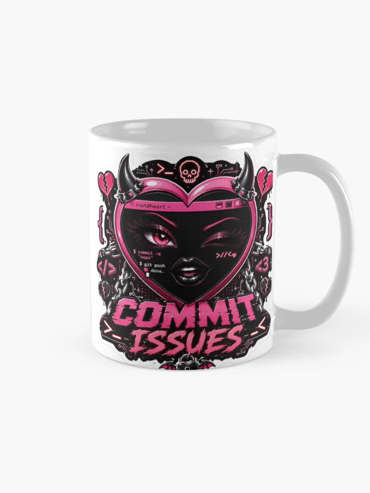 Thumbnail 3 of 6, Coffee Mug, Commit Issues designed and sold by DebugLab.
