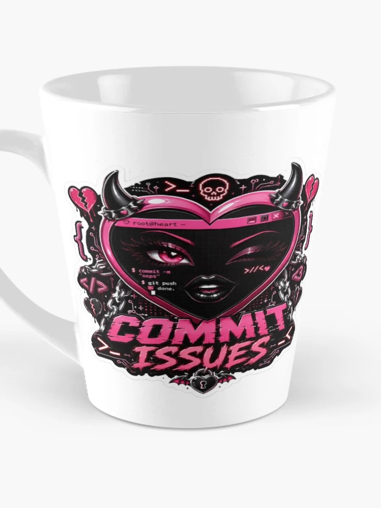 Thumbnail 3 of 4, Coffee Mug, Commit Issues designed and sold by DebugLab.