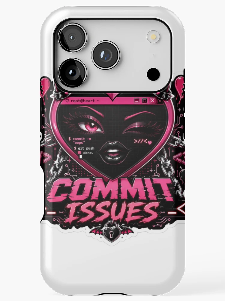 Thumbnail 1 of 4, iPhone Case, Commit Issues designed and sold by DebugLab.
