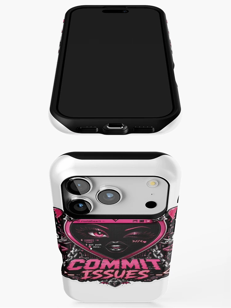 Thumbnail 3 of 4, iPhone Case, Commit Issues designed and sold by DebugLab.