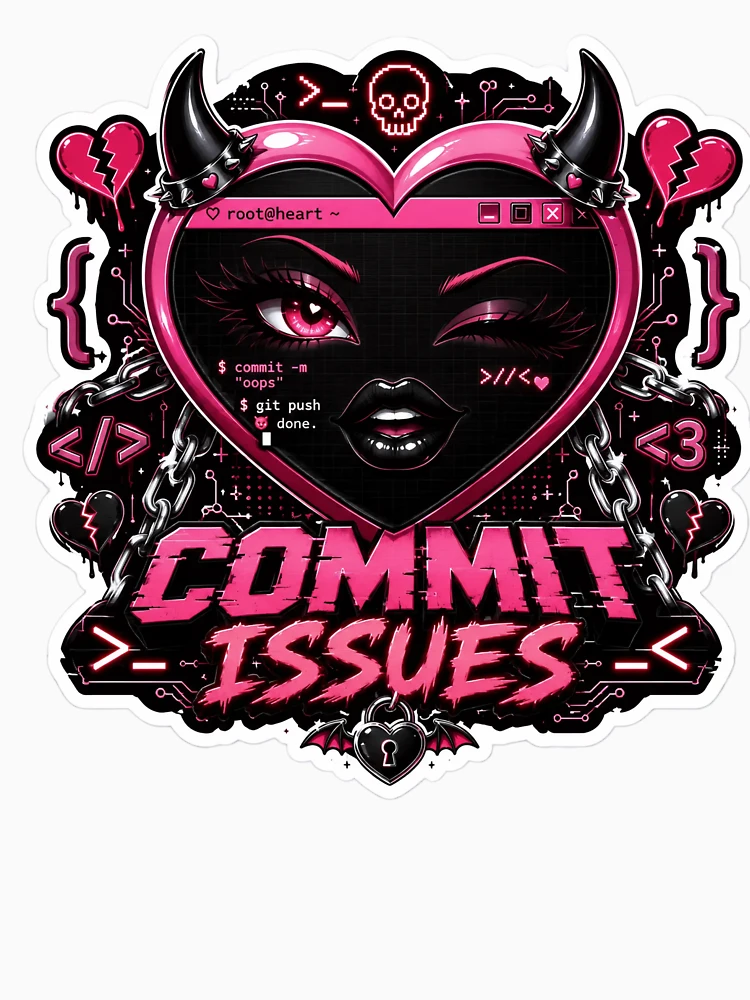 Thumbnail 6 of 6, Pullover Hoodie, Commit Issues designed and sold by DebugLab.