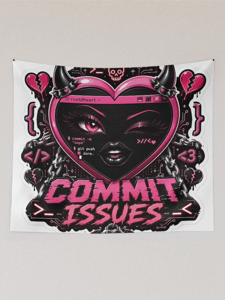 Thumbnail 2 of 3, Tapestry, Commit Issues designed and sold by DebugLab.