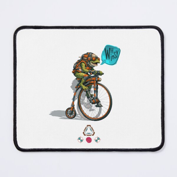 Item preview, WHIMSY — Frog on a Bike designed and sold by m-yoga-store.