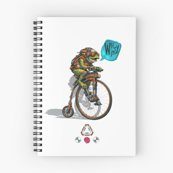 Item preview, WHIMSY — Frog on a Bike  designed and sold by m-yoga-store.