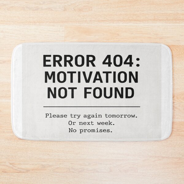 Item preview, 404 Motivation Not Found Funny Programmer T-Shirt designed and sold by NoNameDrops.