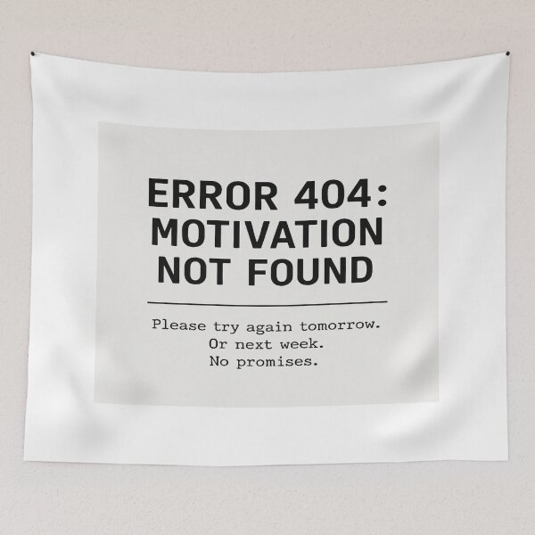 Item preview, 404 Motivation Not Found Funny Programmer T-Shirt designed and sold by NoNameDrops.