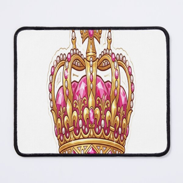 Item preview, Royal Pink Gem Crown – Luxury King Queen Crown Sticker designed and sold by AdityaShop18.