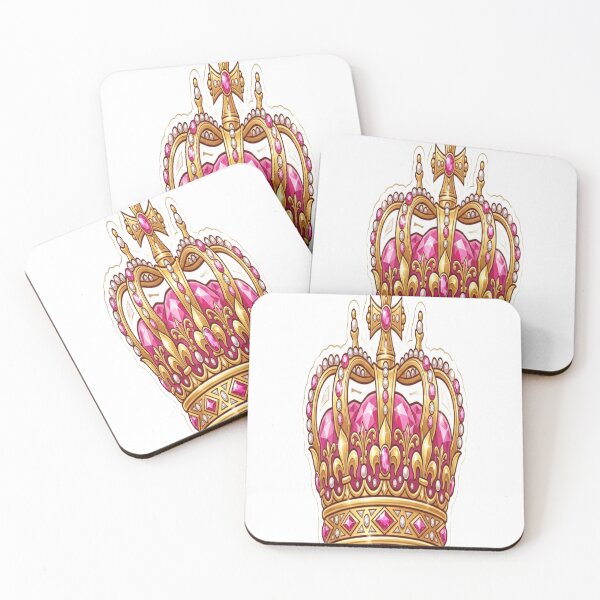 Item preview, Royal Pink Gem Crown – Luxury King Queen Crown Sticker designed and sold by AdityaShop18.