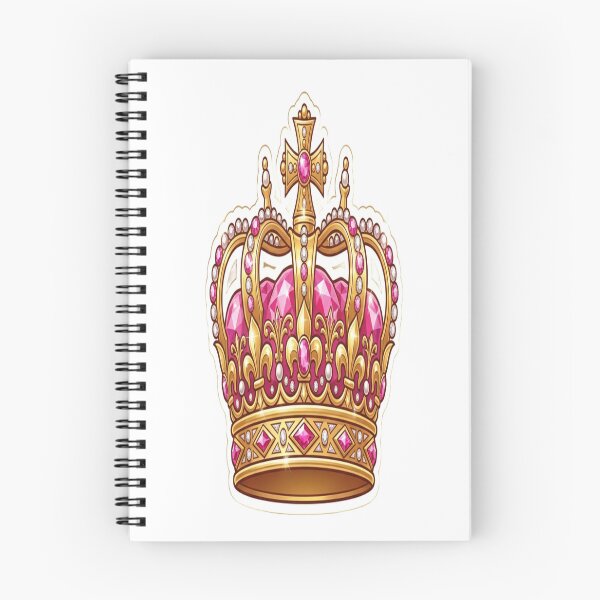 Item preview, Royal Pink Gem Crown – Luxury King Queen Crown Sticker designed and sold by AdityaShop18.