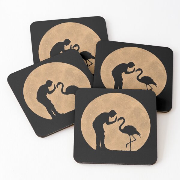 Item preview, Funny Flamingo Fathers Day Full Moon Mom Dad Kids designed and sold by FurryHavenPH.