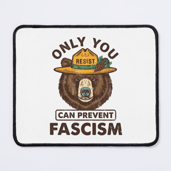 Item preview, Only You Can Prevent Fascism Resist Anti-Fascist Political Activist bear resist designed and sold by JonesFlora2025.