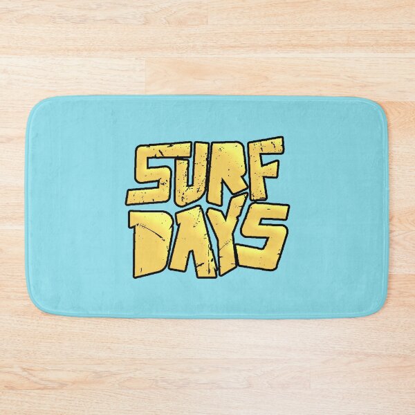 Item preview, Surf Days Vintage Typography Worn Yellow designed and sold by AstronautMerch.