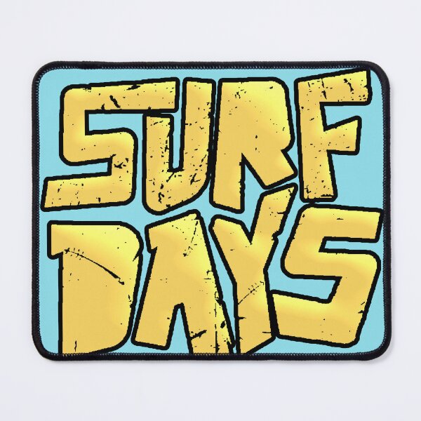 Item preview, Surf Days Vintage Typography Worn Yellow designed and sold by AstronautMerch.
