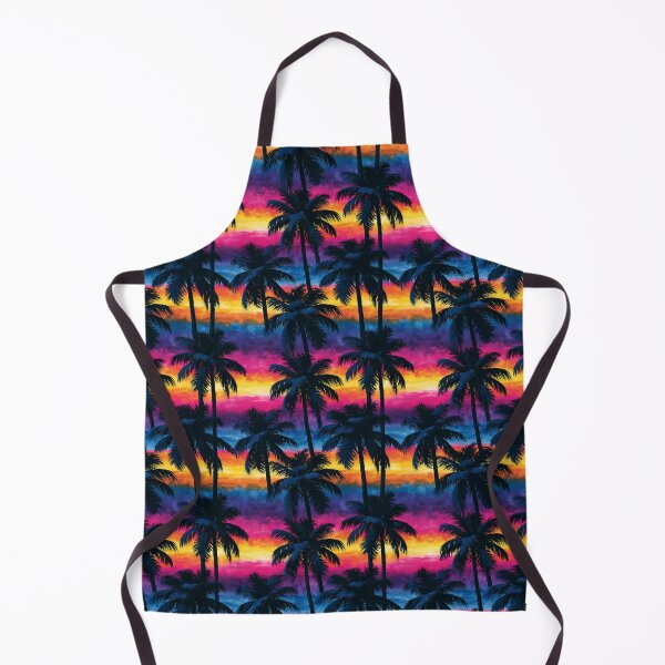 Item preview, Balanced Neon Palm Tree Tropical Sunset Pattern designed and sold by igraphixart.