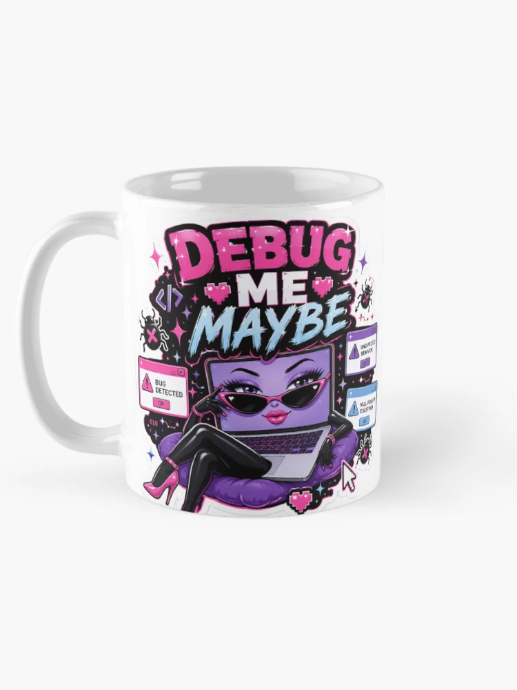 Thumbnail 5 of 6, Coffee Mug, Debug Me Maybe designed and sold by DebugLab.