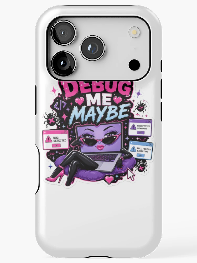 Thumbnail 1 of 4, iPhone Case, Debug Me Maybe designed and sold by DebugLab.