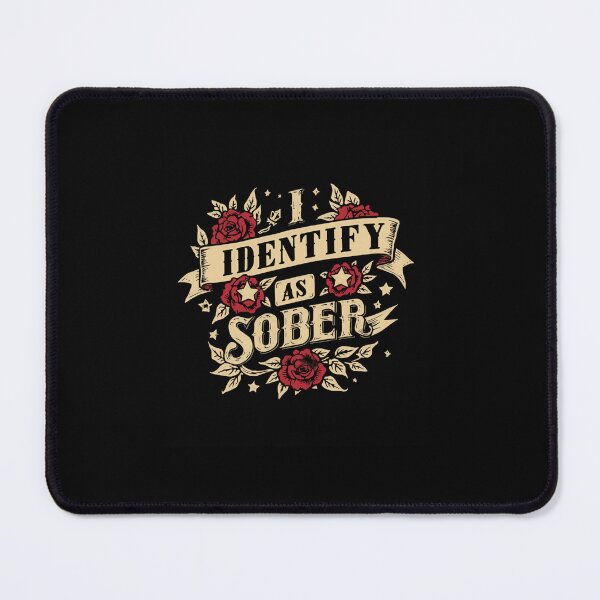 Item preview, I Identify As Sober Recovery Lifestyle designed and sold by RetroMini2026.