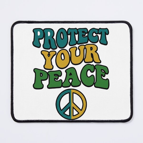 Item preview, Protect Your Peace - Mental Health Self Care Retro Groovy designed and sold by PlushFutura.