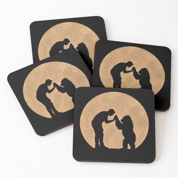 Item preview, Funny Gorilla Fathers Day Full Moon Mom Dad Kids designed and sold by FurryHavenPH.