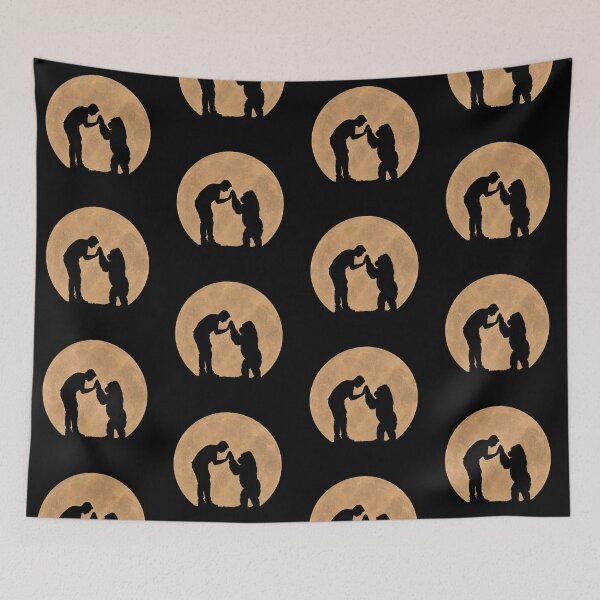 Item preview, Funny Gorilla Fathers Day Full Moon Mom Dad Kids designed and sold by FurryHavenPH.