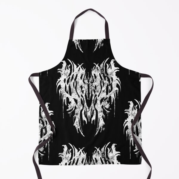 Item preview, Abstract Symmetrical Black & White Doom Metal Artwork designed and sold by JustasVebra.