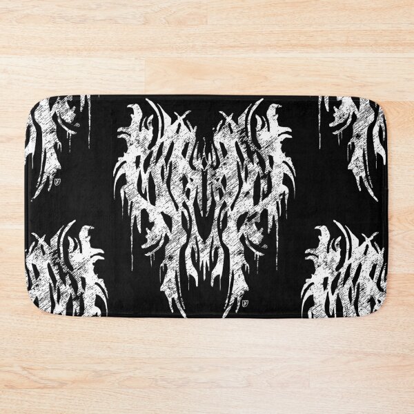 Item preview, Abstract Symmetrical Black & White Doom Metal Artwork designed and sold by JustasVebra.