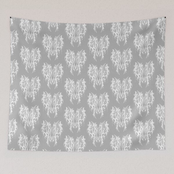 Item preview, Abstract Symmetrical Black & White Doom Metal Artwork designed and sold by JustasVebra.