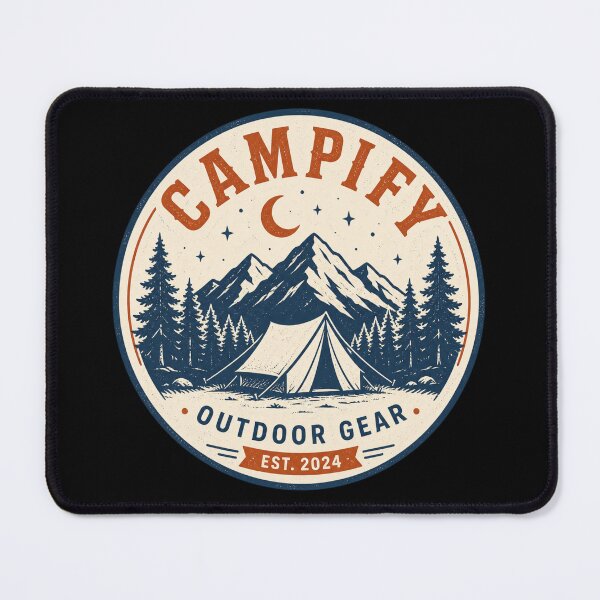 Item preview, Camp Life Outdoor Gear – Vintage Camping Mountain Adventure T-Shirt designed and sold by tupuedesmas.