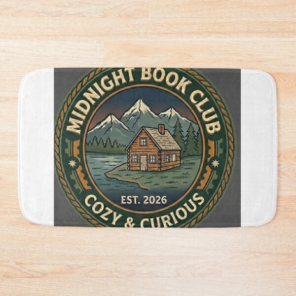 Item preview, Midnight Book Club Cabin Nature Badge designed and sold by GADS_STUDIO.