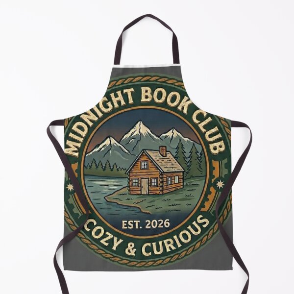 Item preview, Midnight Book Club Cabin Nature Badge designed and sold by GADS_STUDIO.