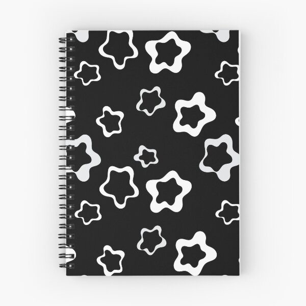 Item preview, Black And White Rounded Stars Pattern Bold Print designed and sold by violet-hope.