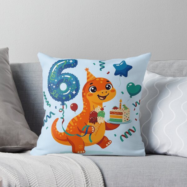 Item preview, Six Saurus orange long neck 6th birthday dino lover designed and sold by Tronstell.