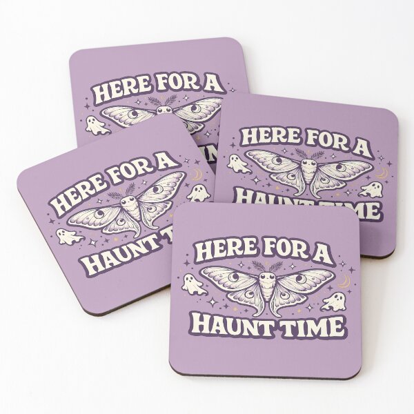 Item preview, Here For A Haunt Time Luna Moth Funny Spooky Shirt Witchy Humor Gift Fairycore Gothic Tee Moth Lover Shirt designed and sold by Moonveil_Studio.
